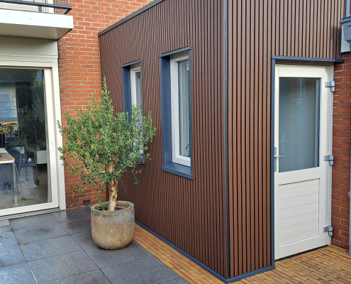 WPC-kleur-Rosewood WPC kleur Rosewood toepassing